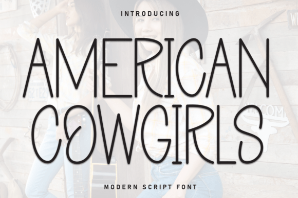 American Cowgirls Font for Handmade Creators