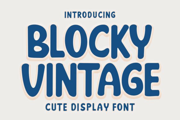 Blocky Vintage: The Font That Elevates Your Brand