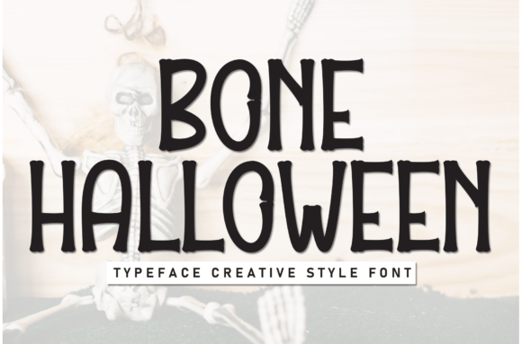 Bone Halloween: A Font for Editorial Elegance