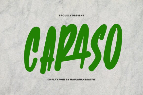 Caraso: A Display Font That Brings Bold Energy to Web Design