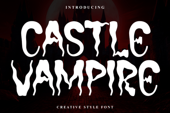 Castle Vampire Font for Handmade Creators