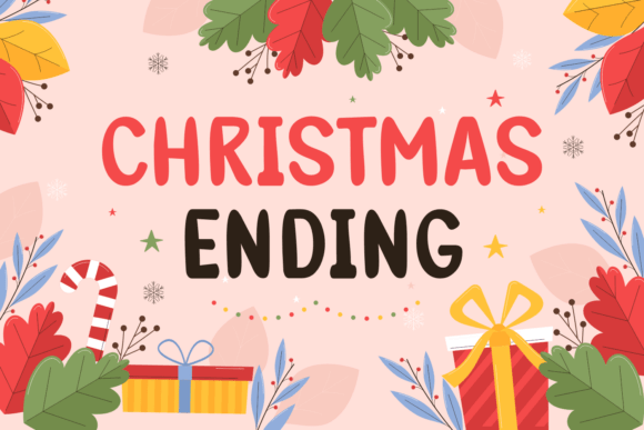 Christmas Ending: A Festive Font for Digital Design