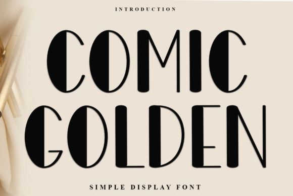 Comic Golden: A Festive Font for Editorial Design