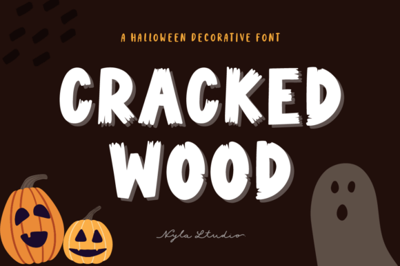 Cracked Wood: A Playful Display Font for Digital Branding