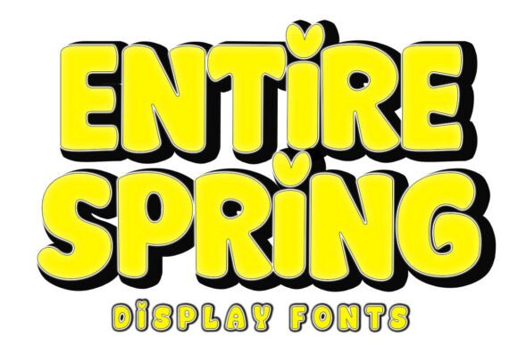 Entire Spring: A Bold Display Font for Dynamic Web Design