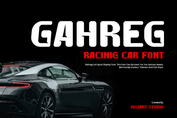 Gahreg: A Bold Display Font for Editorial Design