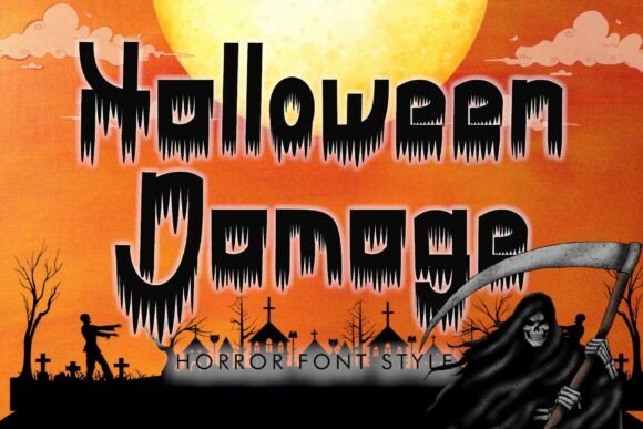 Halloween Damage: A Spooky Font for Seasonal Campaigns