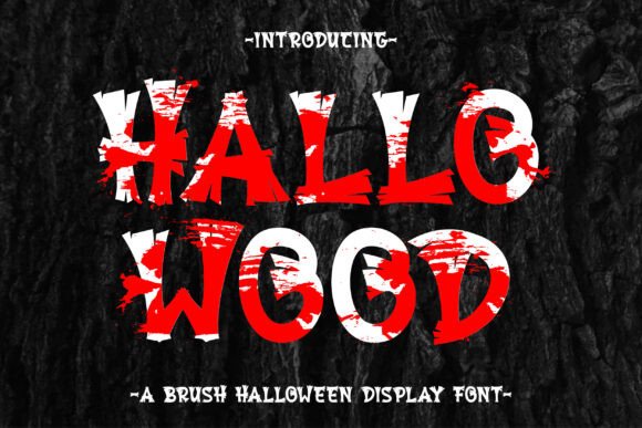 Hallowood Brush: A Wood-Inspired Display Font for Editorial Design