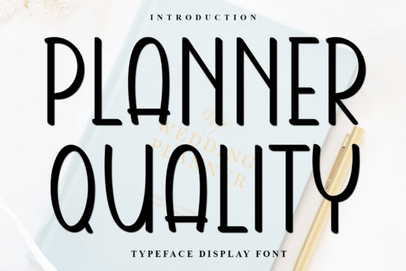 Planner Quality Typeface: A Festive Display Font for Digital Design