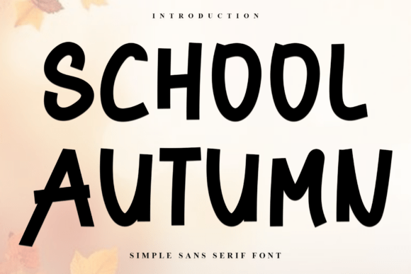 School Autumn: A Font That Brings Holiday Cheer to Your Creations