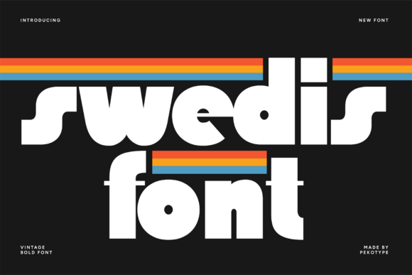 Swedis: A Bold Display Font for Modern Web Design