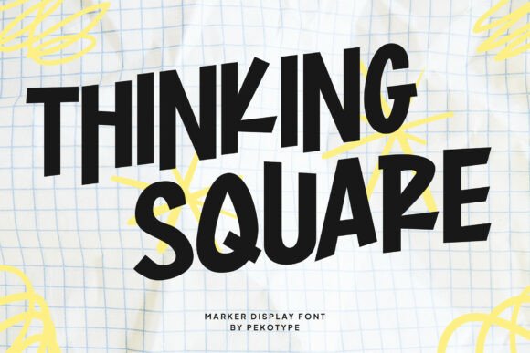 Thinking Square: A Versatile Display Font for Crafters and Designers
