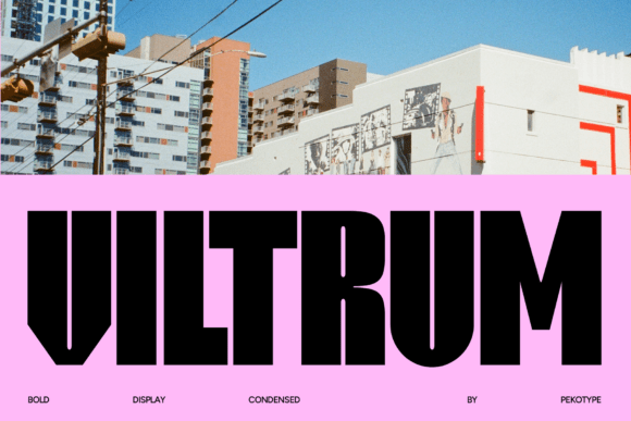 Viltrum: A Bold Display Typeface for Web Designers